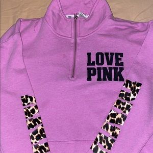 PINK Half Zip Pullover